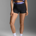 2XU Everyday Compression 3 inch Short Tights | Black / Future Dusk | Womens