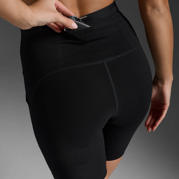 2XU Form Stash Hi-Rise Bike Short | Black / Black | Womens