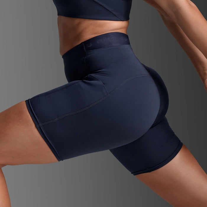 2XU Form Stash Hi-Rise Bike Short | Midnight / Midnight | Womens