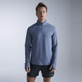2XU Ignition Hyper-Haptic 1/4 Zip Fleece | Indigo / Black Reflective | Mens
