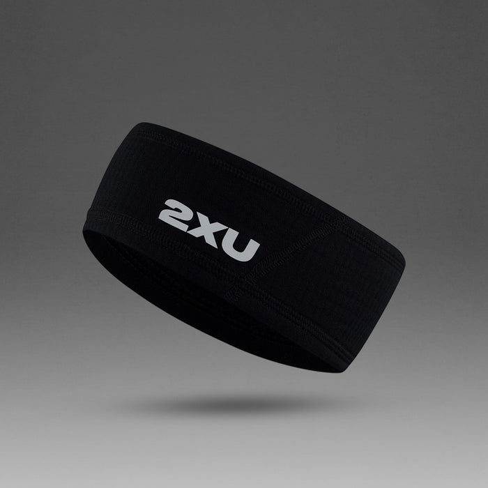2XU Ignition Hyper-Haptic Headband | Black / Silver Reflective