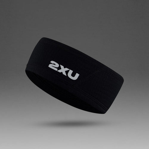 2XU Ignition Hyper-Haptic Headband | Black / Silver Reflective