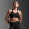 2XU Light Speed High Impact Bra | Black / Silver Reflective | Womens