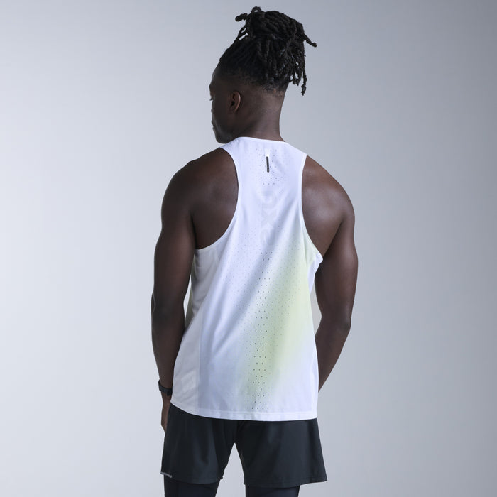 2XU Light Speed React Singlet | Cool Matcha Mist / Black Reflective | Mens