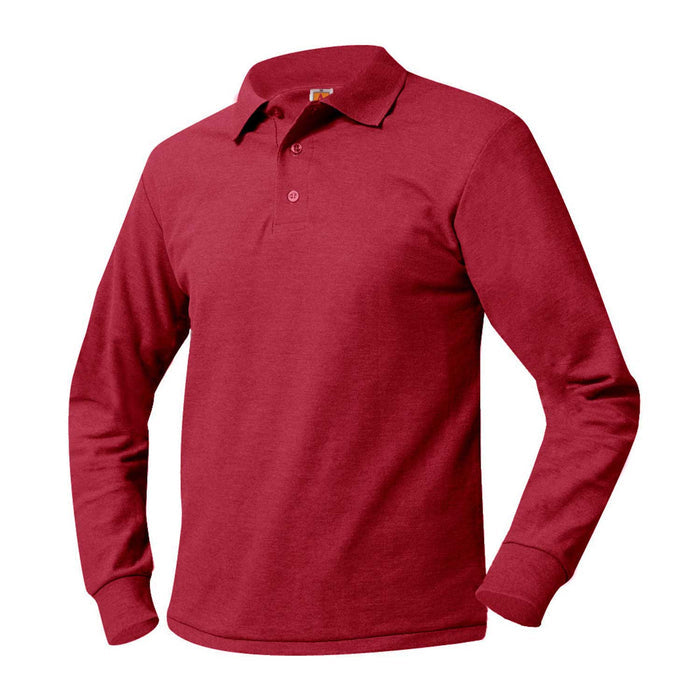 ADS LONG SLEEVE POLO WITH LOGO