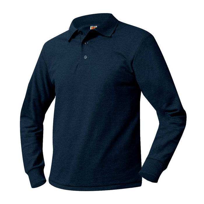 ADS LONG SLEEVE POLO WITH LOGO