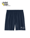 ADS Navy Mesh P.E. Shorts with Logo