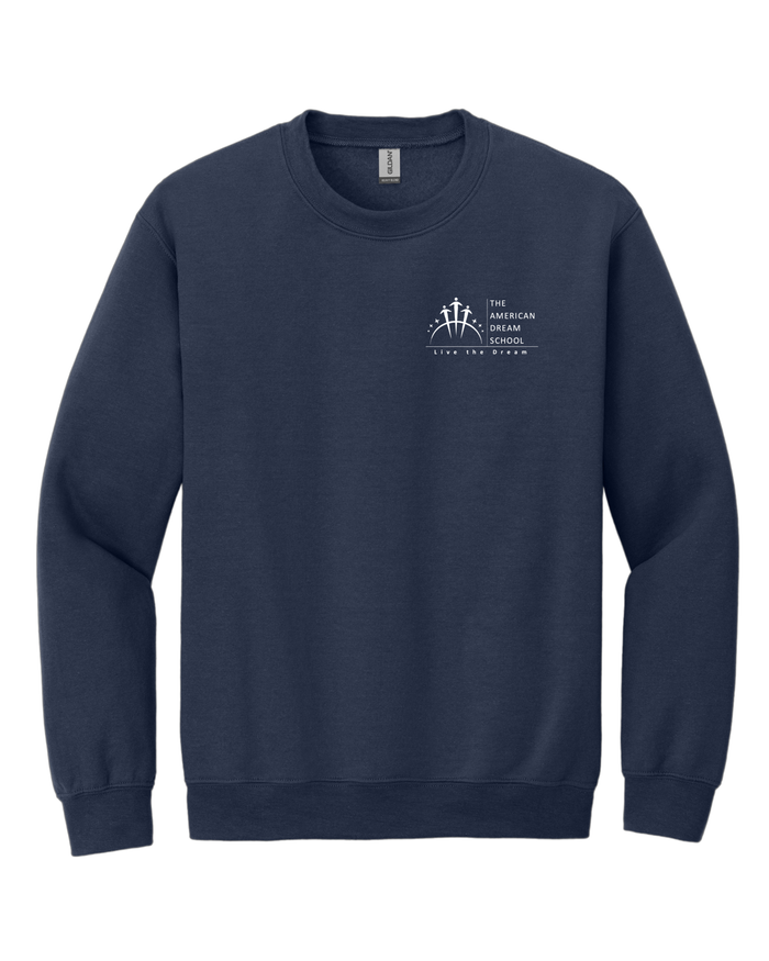 ADS NAVY PE CREWNECK SWEATSHIRT WITH LOGO