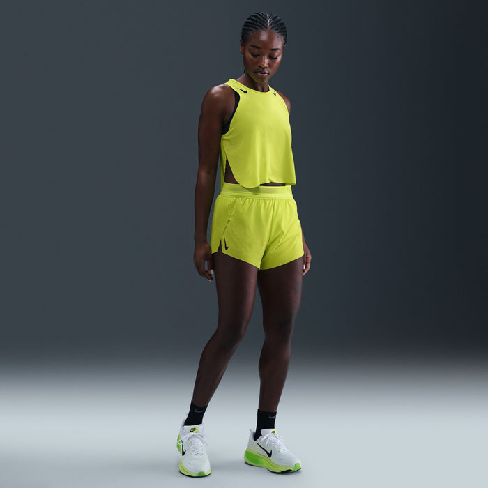 Nike AeroSwift Shorts | Cyber / Black | Womens