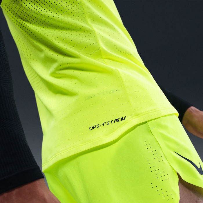 Nike AeroSwift Singlet | Volt / Black | Mens
