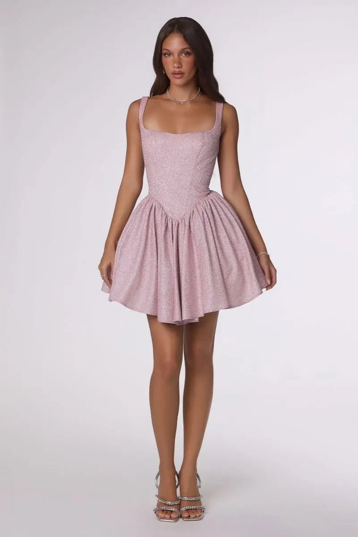 Amoris T738 Fit & Flare Mini Dress