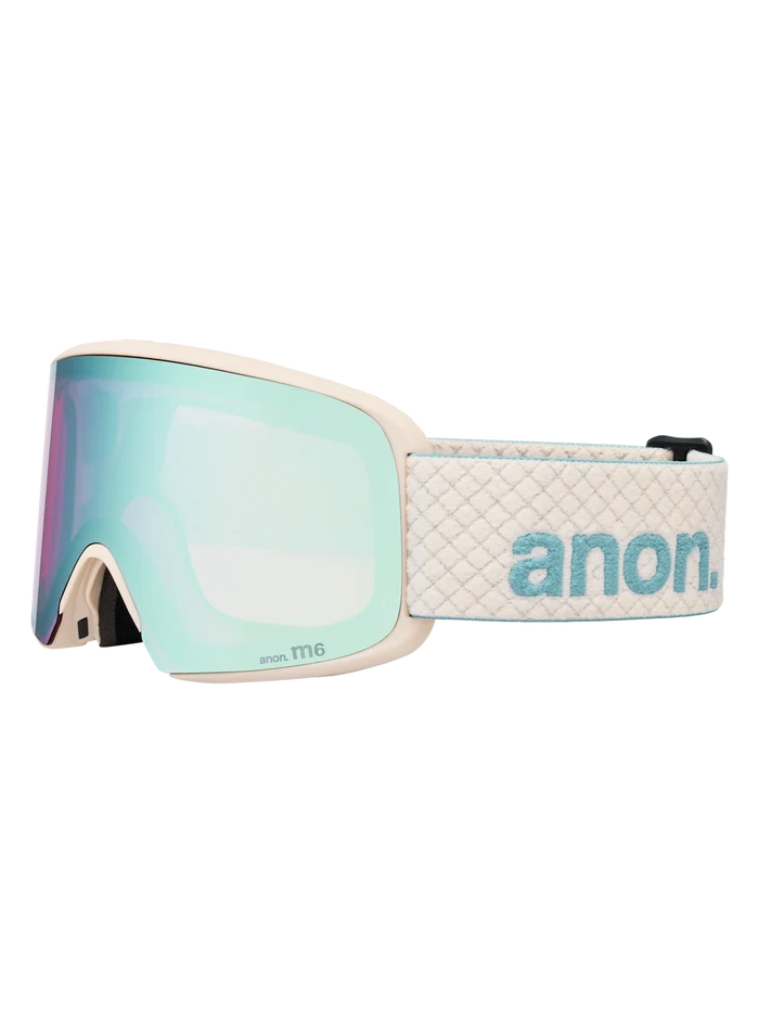Product image of Anon M6 Goggles[Variant:Frame: Oat, Lens: Perceive Variable Blue (21% / S2), Spare Lens: Perceive Cloudy Pink (53% / S1)]