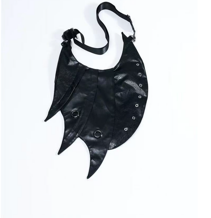 Asymmetrical Eyelet Shoulder Bag - Avant