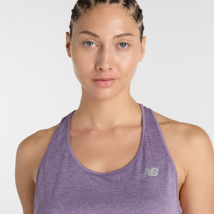New Balance Athletics Tank | Candied Violet Heather | Womens