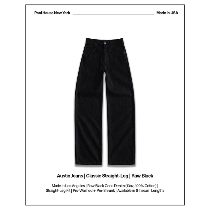 Austin Jeans | Classic Straight-Leg Raw Black