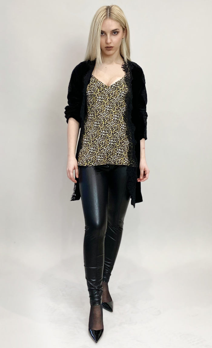Ava Leopard Cami Fall Camel - Only One Left!*
