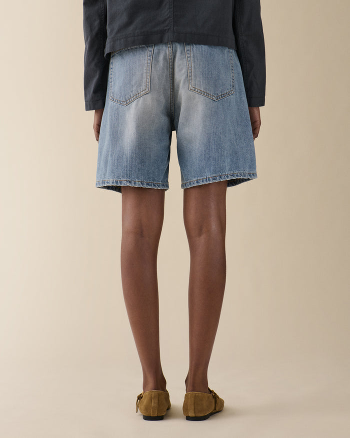 Belem Shorts Light Blue Righe