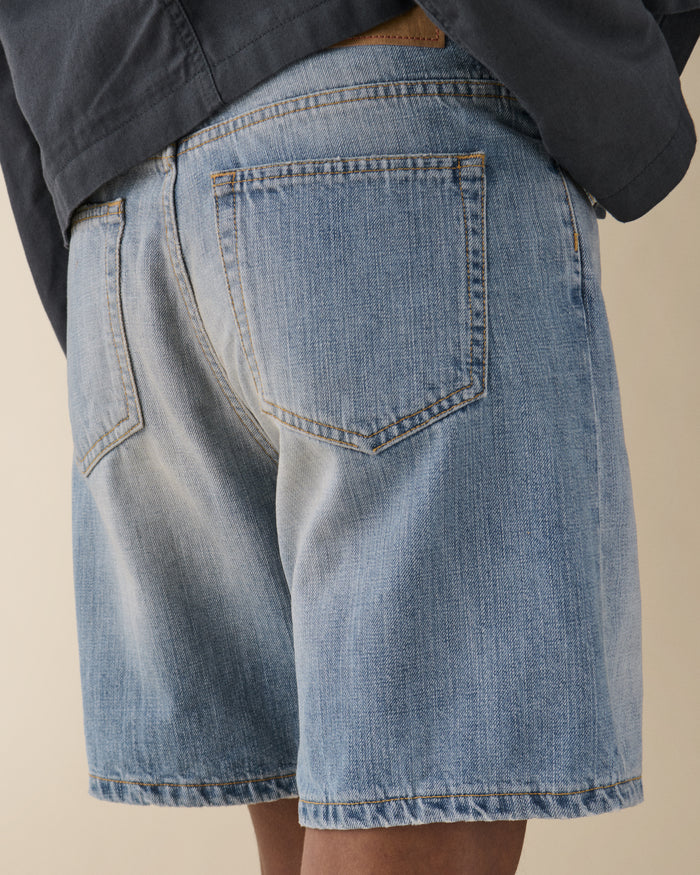 Belem Shorts Light Blue Righe