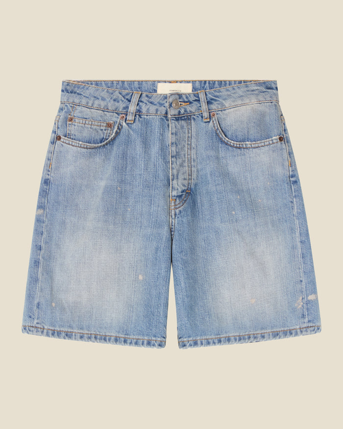 Belem Shorts Light Blue Righe