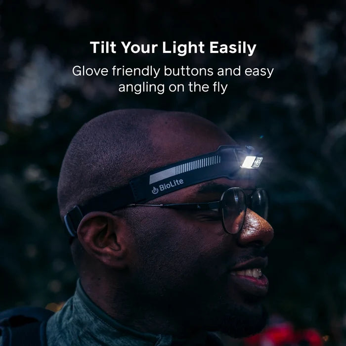 BioLite Dash 450 Rechargeable Headlamp | Midnight Grey