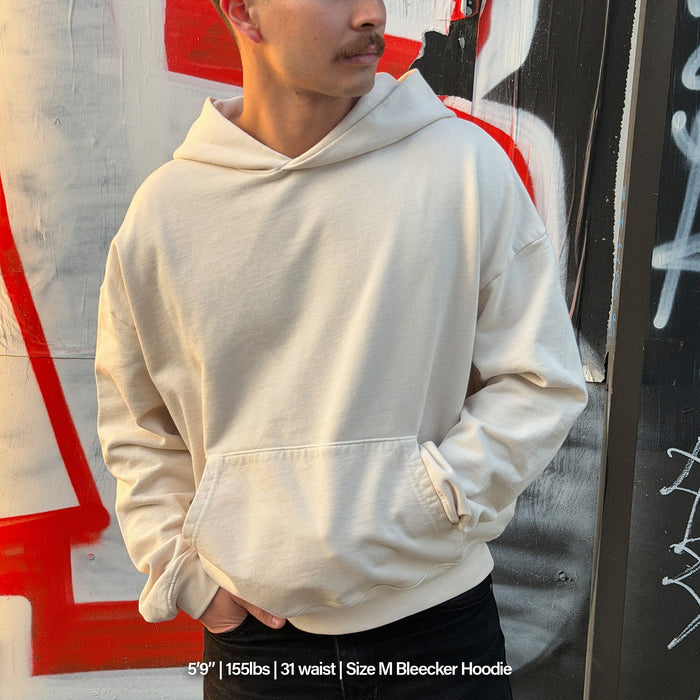 Bleecker Cinched Crop Hoodie | Relaxed, Drop-Shoulder Natural