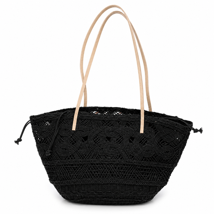 Bohemian Woven Lace Tote Bag – SANTORINI