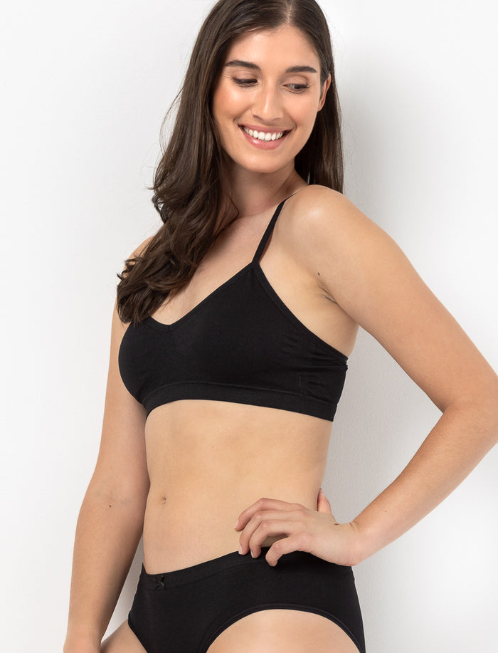 Bralette sans coutures à bretelles croisées