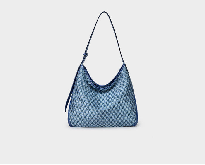 Brown Monogram Crescent Shoulder Bag – DISSONA