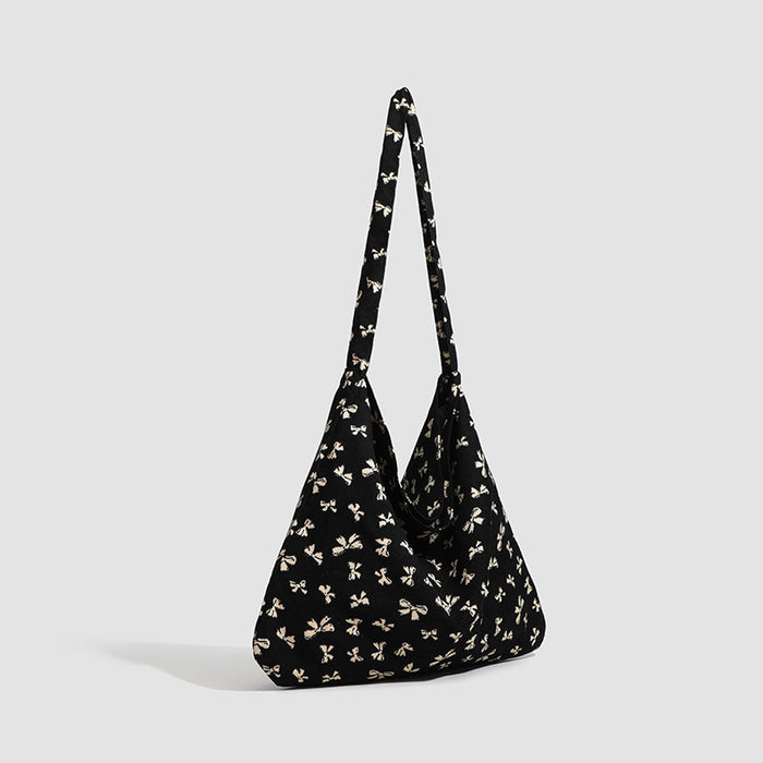 Butterfly Print Hobo Shoulder Bag - Style