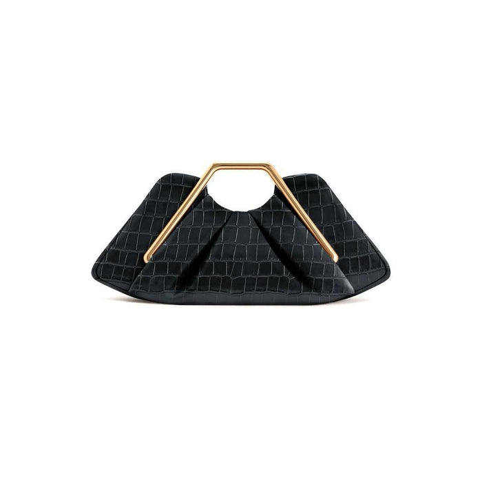 Caramel Geometric Handle Clutch Bag – VÉRALUX