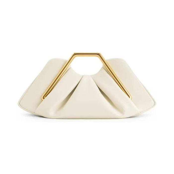 Caramel Geometric Handle Clutch Bag – VÉRALUX