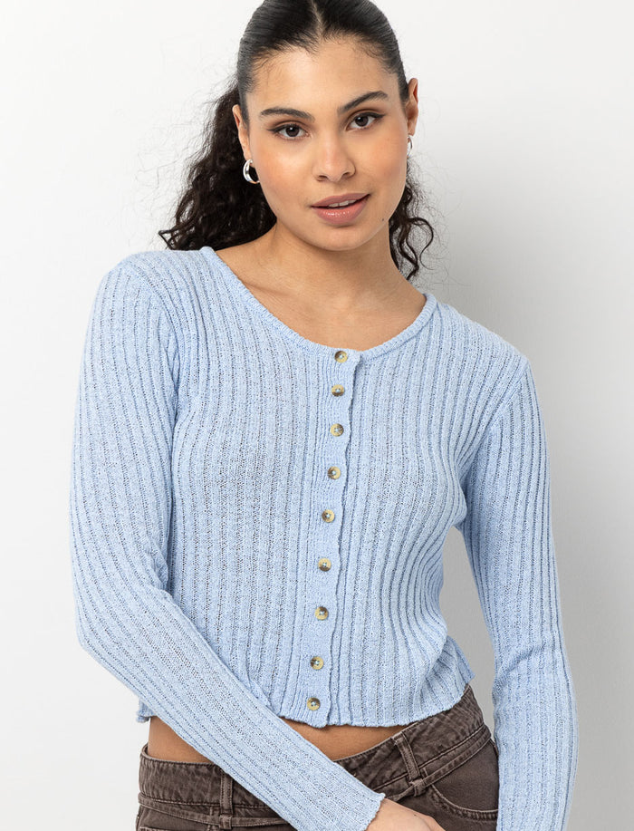Cardigan en tricot à boutons