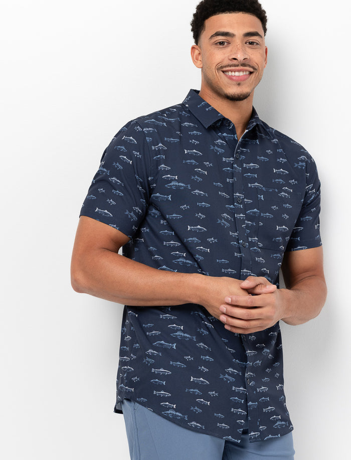 Chemise à motif à poche