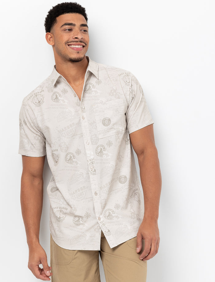 Chemise à motif à poche