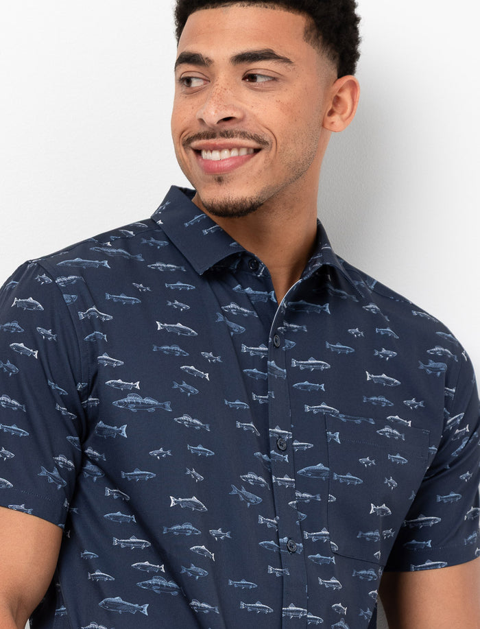 Chemise à motif à poche