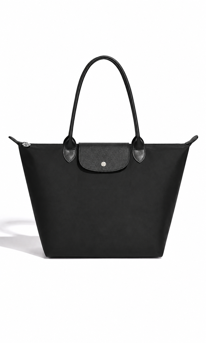Classic Leather Tote Bag – NOIR