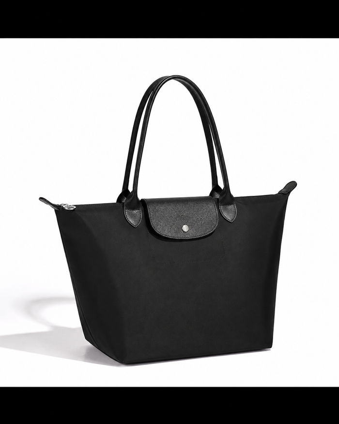 Classic Leather Tote Bag – NOIR