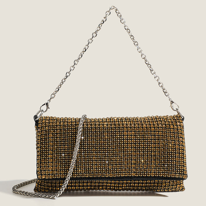 Crystal Mesh Chain Evening Bag - Luxe