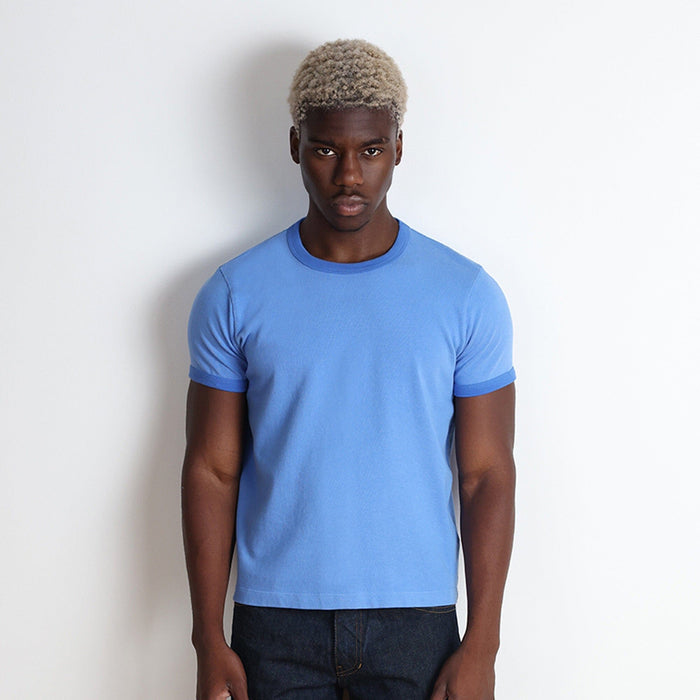 Diego Muscle Tee | Heavyweight | 13.5oz | Ringer T-Shirt Tonal Oxford Blue