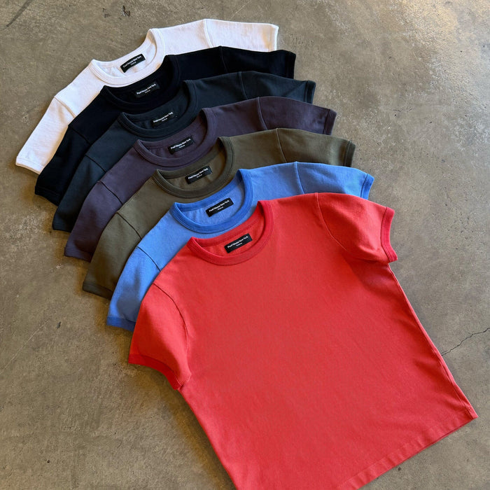 Diego Muscle Tee | Heavyweight | 13.5oz | Ringer T-Shirt Tonal Vintage Red