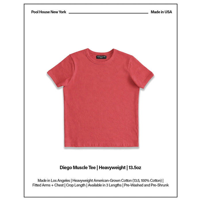 Diego Muscle Tee | Heavyweight | 13.5oz T-Shirt PH Red
