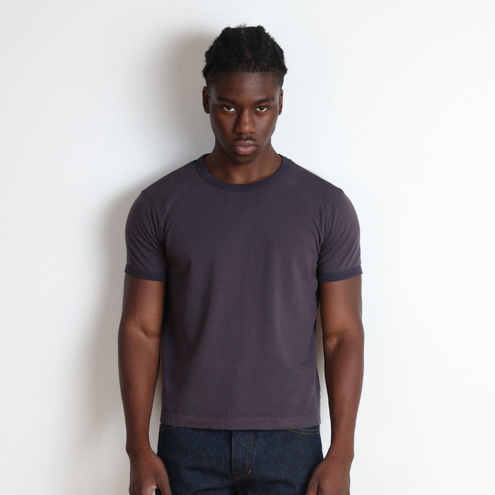 Diego Muscle Tee | Ringer T-Shirt Tonal Vintage Purple