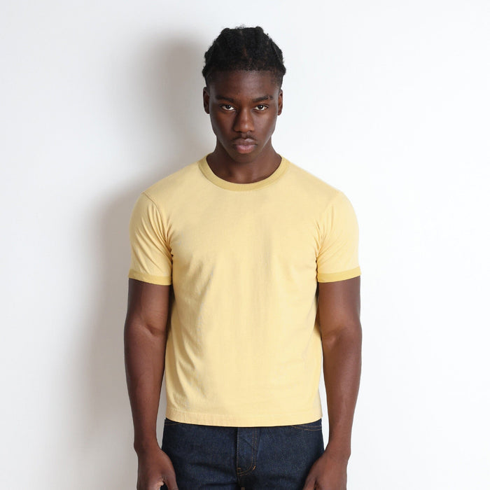 Diego Muscle Tee | Ringer T-Shirt Tonal Butter Yellow