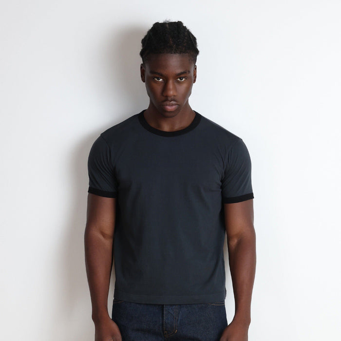 Diego Muscle Tee | Ringer T-Shirt Vintage Black | Black