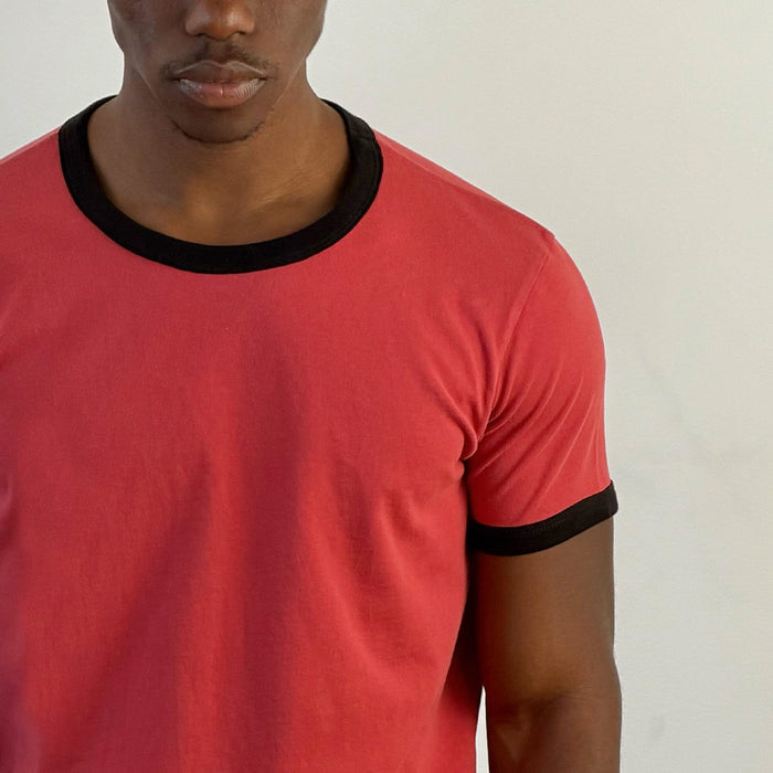 Diego Muscle Tee | Ringer T-Shirt PH Red | Black