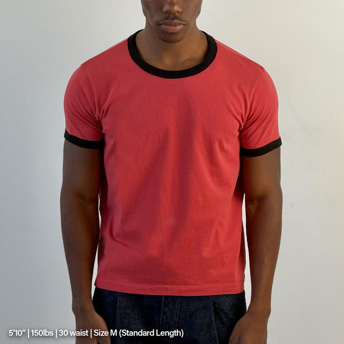 Diego Muscle Tee | Ringer T-Shirt PH Red | Black