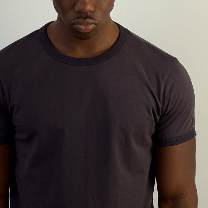 Diego Muscle Tee | Ringer T-Shirt Tonal Vintage Purple