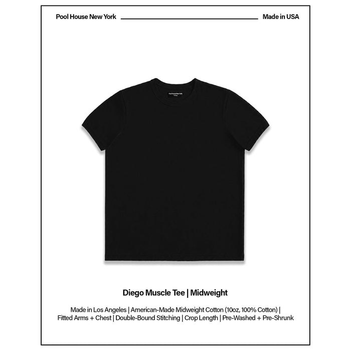 Diego Muscle Tee T-Shirt Classic Black