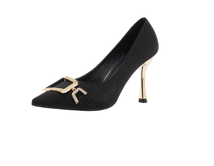 Elegant Ivory Pointed Toe Stiletto Heels - Pumps