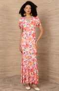 Evadne Jersey Dress, color-Pink